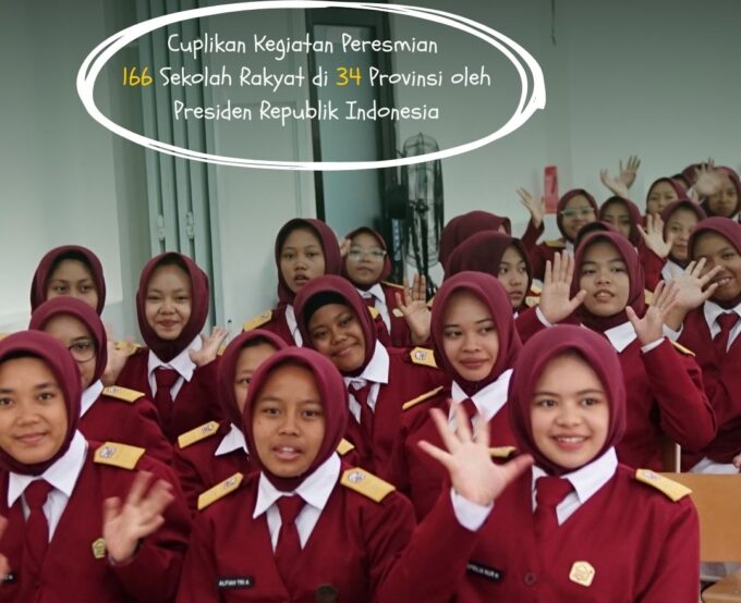 Launching 166 Sekolah Rakyat di 34 Provinsi Oleh Presiden Prabowo Subianto